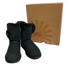 美品 UGG アグ Bailey Button Bling ベイリー ボタン ブリング ムートンブーツ 3349 23cm ブラック レディース 古着 中古 USED