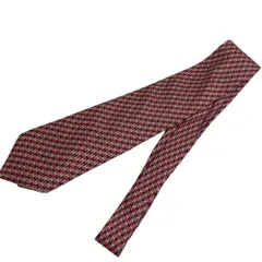 美品 HERMES エルメス Hロゴ 総柄 シルク100％ ネクタイ マルチカラー メンズ 古着 中古 USED