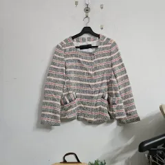 ザラ ツイード ストライプ レディース ジャケット 66