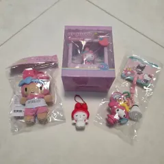 マイメロディセット（キューティーRUNぬいぐるみ ムードライト キーホルダー 2種）gs配送（※メルカリshop取引では対象外）