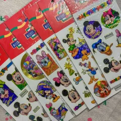 ヴィンテージ ディズニー ミッキーマウス フレンズ ホログラム ステッカー 6枚 セット