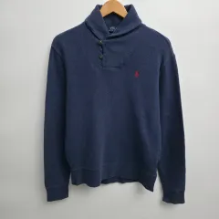 S ポロ ラルフローレン ショールカラー ニット スウェットシャツ