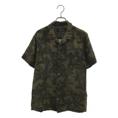 LOUNGE LIZARD / ラウンジリザード | コットンレーヨン オープンカラー 半袖 アロハシャツ | 2 | ブラウン | メンズ