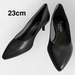 【アルテミスバイダイアナ】23cm  パンプス　黒　ポインテッドトゥ　冠婚葬祭　フォーマル　ブラック　ヒール