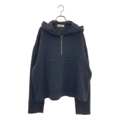 ROLD SKOV / ロードスコフ | 2025AW | SQUARE HOODIE ハーフジップ ニット パーカー | M | ブラック | メンズ