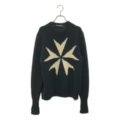 Neil Barrett / ニールバレット | モチーフデザイン バイカラー ニット | S | ブラック/ホワイト | メンズ