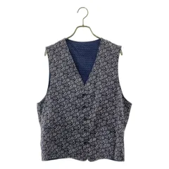 Engineered Garments / エンジニアドガーメンツ | ペイズリー総柄 ドット リバーシブル ベスト | S | ネイビー/ホワイト | メンズ