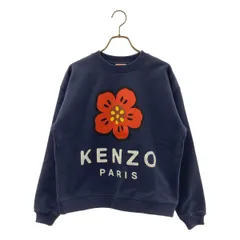 【美品】  KENZO / ケンゾー | BOKE FLOWER SWEATSHIRT / フラワープリント クルーネックスウェット | XS | ネイビー | メンズ