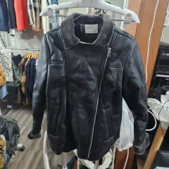 ZARA ブラック ムートン ライダースジャケット