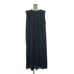 美品 アナイ シフォン＋レースプリーツ ワンピース 38 ベルト付き 