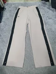 アンダーアーマー ズボン サイドボタン リー カバー ウーブン ワイド パンツ ピンク m