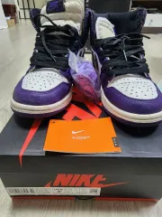 ナイキジョーダン 1 レトロ ハイ OG コート パープル 2020 225