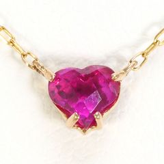 大粒2.71ct】ゾイサイト(タンザナイト系カラー) Pt ネックレス ハート 