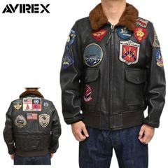 極希少 タグ付き 未使用 AVIREX G1 日の丸 襟ムートン トップガン