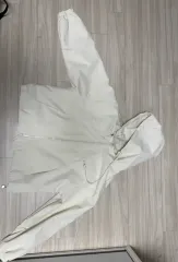 アイボリー フード ウィンドブレーカー ジャケット アウター