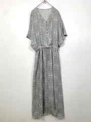 URBAN RESEARCH Sonny Label アーバンリサーチサニーレーベル LA16-26T004 ソフトペイズリープリント ワンピース sizeF/グレー  ■■ レディース