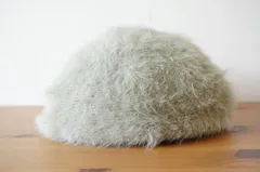 earth music&ecology　レディース　モコモコハット　ベレー帽　グレイ　サイズ５７cm〜５９cm　キャップ　帽子　ナイロン　[[3.3.]]