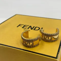 FENDI  フェンディ オーロック ラインストーンピアス レディース ゴールド 新古品のサムネイル