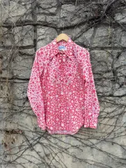 70s ロックマウント ヴィンテージ フラワー パータン ウェスタン シャツ