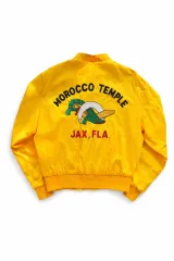 70s ヴィンテージ チェーンスティッチ ナイロン ジャケット L (105)