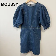 MOUSSY ミニワンピース デニム サイズ1  Sサイズ相当