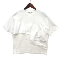 マルシャルテル MARECHAL TERRE ラッフル デザイン Tシャツ カットソー 半袖 Ruffle Design T-shirt オフホワイト 2 ZMT243CT208のサムネイル