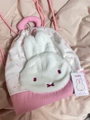 ミッフィー ファー ピンク 巾着 バッグ