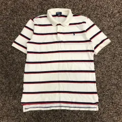 XL ポロ ラルフローレン ガールズ ストライプ PK カラ 半袖 Tシャツ