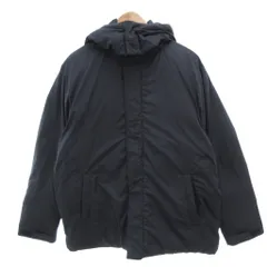 ナノユニバース nano universe 24AW anewdown (R)ECOBlue(R)撥水セミロングダウン ジャケット ブルゾン フード XL 紺 ネイビー /FF