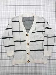 ◇ ⊇ ミニミニストア MINIMINI STORE 84DLV-003 チェック柄カーディガン ワンサイズ レディース E  【1603160000027】