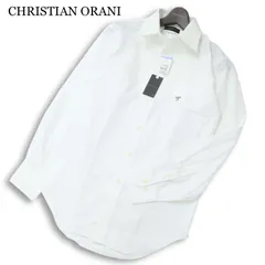 【新品 未使用】 CHRISTIAN ORANI クリスチャンオラーニ 通年★ 長袖 シャツ ワイシャツ Sz.39-84 メンズ 白