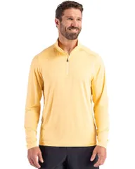 カッターアンドバック メンズ アウター ジャケット・ブルゾン ハーフジップ Cutter Buck Coastlinepicomfort Recycled Mens Quarter Zip Deserのサムネイル