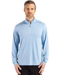カッターアンドバック メンズ アウター ジャケット・ブルゾン ハーフジップ Cutter Buck Coastlinepicomfort Recycled Mens Quarter Zip Atlasのサムネイル
