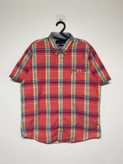 トミーヒルフィガー CHECK 半袖 シャツ XL