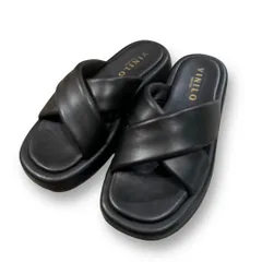 VINILO（ヴィニーロ） プラットフォームサンダル　MA-101 24093910005310 ブラック 38