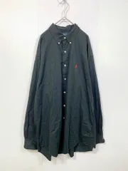 Ralph Lauren ラルフローレン BLAKE 長袖 ボタンダウン シャツ sizeXL/黒 ■■◎メンズ