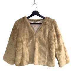 アプワイザーリッシェ Apuweiser-riche 17AW フェイクファー ショート コート 2 茶 ブラウン ■TC