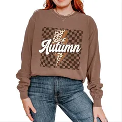 Simply Sage Market レディース トップス Tシャツ グラフィック Simply Sage Market Autumn Lightning Checkered Womens Garme