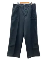 ラルフローレン RalphLauren POLO 90s Baker Pants ベイカー パンツ ボタンフライ ワイド チノ ボトムス 黒 無地 ボトムスその他 ブラック サイズ36/34 104MB-503のサムネイル