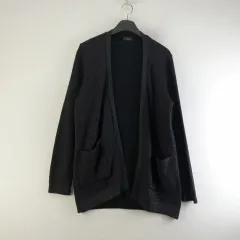 ZARA MAN メンズ S ブラック ニットカーディガン M4552