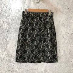 【新品 タグ付き】 PRIME PATTERN 花柄刺繍 スカート ブラック Sサイズ 〇□のサムネイル