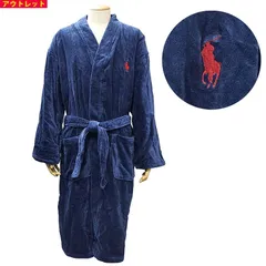 POLO RALPH LAUREN ポロラルフローレン 新品・アウトレット バスローブ コットン RL91NY ネイビー メンズ サイズS/M スリープウェア ガウン 送料無料 並行輸入品