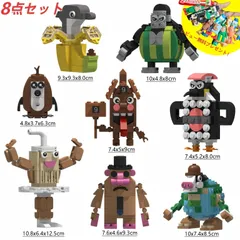 tung tung tung sahur 7/8点セットトゥントゥントゥンサフール レゴ 互換 ブロック 子供クリスマス プレゼント フィギュア 組み立て 人気TikTokキャラ 2025新作 トララレロトラララ タタタタサフール イタリアンブレインロット