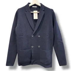 タグ付き未使用品 NARACAMICIE ナラカミーチェ ニットジャケット 18-82-41-201 裏無し ポケット付き 毛混 アルバニア製 ネイビー 紺 size1 レディース 冬 ゴーゴー古着久喜倉庫店 草3711のサムネイル