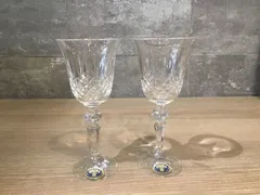 66 ボヘミアクリスタル　ボヘミア　ワイングラス　欠けあり　送料無料