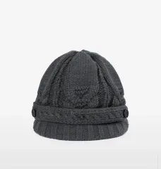 ミセキ ソウル Cable knit beret GREY
