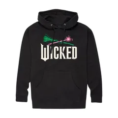 アニメキャラクター メンズ トップス Tシャツ ロゴ パーカー グラフィック Licensed Character Mens Wicked For Good Logo Graphic Hoodie Black ブラック