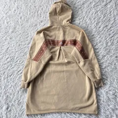 adidas パーカーワンピース 古着  アディダス ベージュ プルオーバー 891152のサムネイル