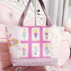 ジョリーフルール ハンドメイド トートバッグ コラコラ フリルトート
