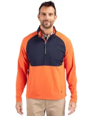カッターアンドバック メンズ アウター ジャケット・ブルゾン ハーフジップ ニット Cutter Buck Adapt Knit Hybrid Recycled Mens Quarter Zip Coのサムネイル